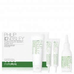 Set tratament pentru scalp Philip Kingsley 8-Day Kit, Sampon Flaky/Itchy Scalp 75ml, Masca Flaky/Itchy Scalp 2x20ml, Toner Flaky/Itchy Scalp 75ml