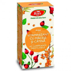Vitaminizant cu Macese si Catina Fares 63 comprimate