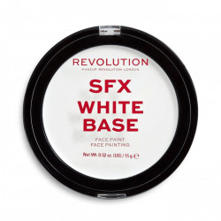 Vopsea de față Makeup Revolution SFX White Cream, 15 g