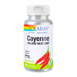 Cayenne (Ardei Iute) SECOM Solaray 100 capsule