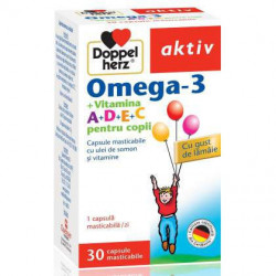 Omega 3 pentru copii plus Vitamine DoppelHerz 30 capsule