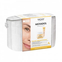 Pachet Vichy Crema de zi pentru ten uscat Neovadiol Peri-Menopause, 50 ml + Crema contur ochi si buze Neovadiol GF, 15 ml