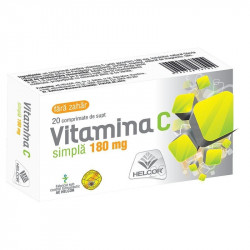 Vitamina C 180 mg Helcor, 20 comprimate de supt