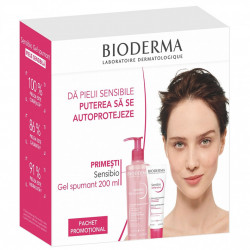 Pachet Sensibio Defensive 40 ml + Sensibio Gel Spumant, 200 ml, Bioderma