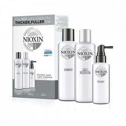 Set Nioxin System 1, Sampon 300 ml + Balsam 300 ml + Tratament 100 ml