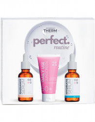Set Perfect Routine SYNERGY THERM, Ser Radiance Vitamina C Lipozomala, 30 ml + Ser Hidratant Acid Hialuronic, 30 ml + Crema Synergy Therm Cremă solară pentru utilizare zilnică, SPF 50+, 50 ml