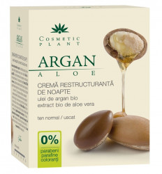 Crema Bio Restructuranta de noapte cu ulei de argan Cosmetic Plant