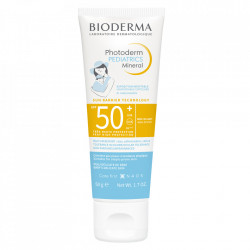Crema minerala protectie solara pentru copii Bioderma Pediatrics Mineral, SPF 50+, 50g