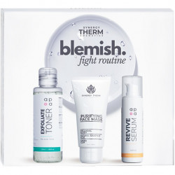 Set Blemish Fight Routine, Synergy Therm, Toner exfoliant, 100 ml + Masca Faciala, 50 ml + Serum Revive Retinal 0.05%, 30 ml