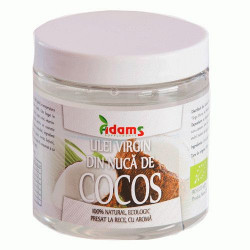 Ulei din nuca de Cocos Virgin Eco (presat la rece) Adams Vision