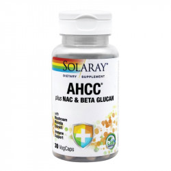 AHCC plus NAC si Beta Glucan SECOM Solaray 30 capsule