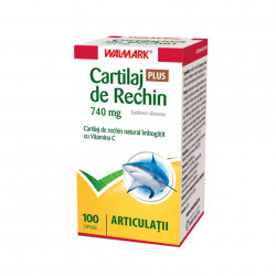 Cartilaj de Rechin Plus 740 mg cu vitamina C, Walmark