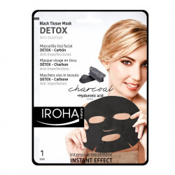 Masca pentru fata pe suport textil cu efect de detoxifiere, 23 ml, Iroha