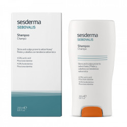 Sampon-tratament pentru par cu tendinta seboreica Sesderma Sebovalis, 200 ml