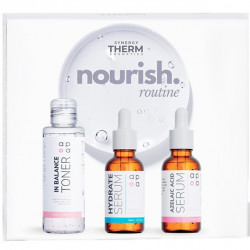 Set Skin Nourishment Routine, Synergy Therm, Toner In Balance, 100 ml + Ser Hidratant Acid Hialuronic, 30 ml + Ser cu Acid Azelaic, 30 ml