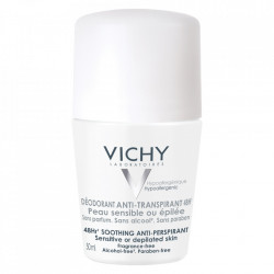 Vichy Deodorant roll-on pentru piele sensibila fara parfum