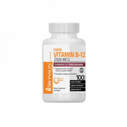 Vitamina B12 (cianocobalamina) 2500 mcg Bronson 100 tablete