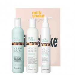 Kit pentru par fin si subtire Milk Shake Volume Solution Sampon 300 ml + Balsam 300 ml + Tratament 175 ml