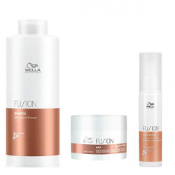 Set pentru reparare intensa Wella Professionals Fusion, Sampon 1000 ml + Masca 500 ml + Tratament 70 ml