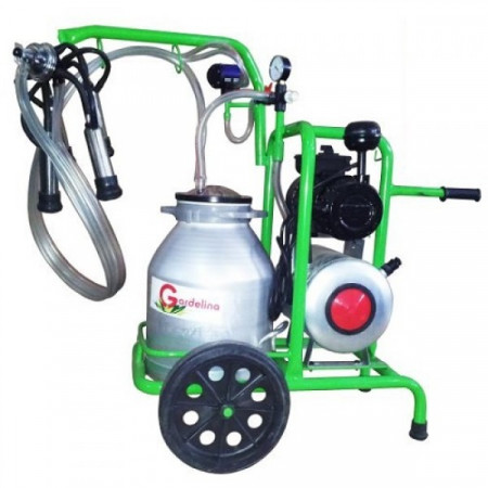 Mulgatoare vaci Gardelina 1 post bidon aluminiu 30L sasi antistatic tanc vacuum