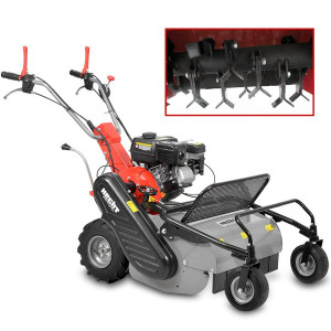 HECHT 5812 Aerator de gazon cu motor pe benzina, 7.7 CP, latime de lucru 60 cm