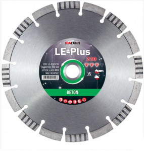 Disc diamantat de taiere segmentat, 230x22.2x2.4 mm, taiere uscata, Diatech - LE-Plus230