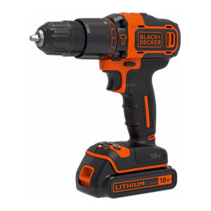 Masina Black+Decker BDCHD18S2A de gaurit cu percutie si 104 accesorii