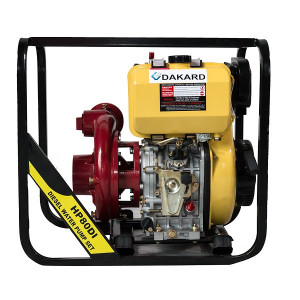 Motopompa DKD HP80 diesel, pornire manuala