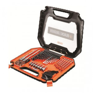 Set 75 piese pentru gaurit si insurubat Black+Decker - A7180