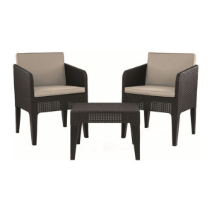 Set mobilier pentru balcon maro Keter Columbia