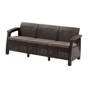Canapea Curver Corfu Love Seat 3 locuri maro