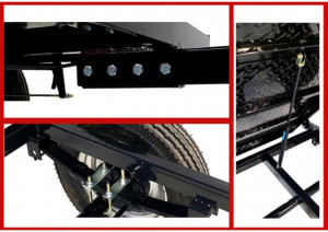 Remorca Campo RM500C 500kg motocultor, 1 osie, prindere bolt