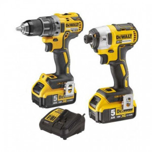 Set DCD991 si DCF887 DeWalt cu 2 acumulatori 5Ah TSTAK II - DCK268P2T