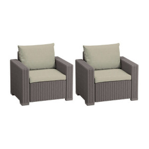 Set doua fotolii cappuccino Keter California