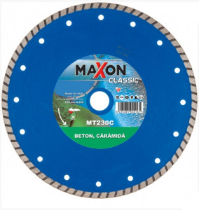 Disc diamantat de taiere continuu, 230x22.2x2.6 mm, taiere uscata, Maxon - MT230C