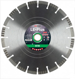 Disc diamantat de taiere segmentat, 300x30-25.4x3.3 mm, taiere umeda si uscata, Diatech - LE-Plus300