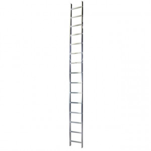 Scara simpla aluminiu 15 trepte Bisonte STR115