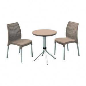 Set mobilier gradina Curver Chelsea cappuccino