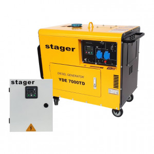 Stager YDE7000TD Generator insonorizat diesel monofazat 4.2kVA, 18A, cu ATS