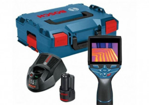 Termodetector Bosch GTC 400C cu acumulator GBA 12V 2.0Ah + Incarcator rapid Bosch GTC 400C