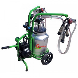 Mulgatoare vaci Gardelina 2 posturi bidon aluminiu 40L