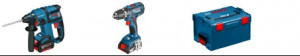 Pachet promo 2 Bosch GBH 18 V-EC + GSR 18-2-LI Plus + 2x4,0 Ah