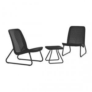 Set mobilier gradina Curver Rio Patio gri
