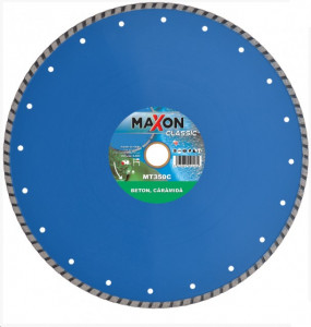 Disc diamantat de taiere continuu, 350x30-25.4x3.2 mm, taiere umeda si uscata, Maxon - MT350C