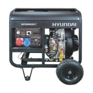 Generator de curent trifazat cu motor diesel HYUNDAI DHY8500LEK-T