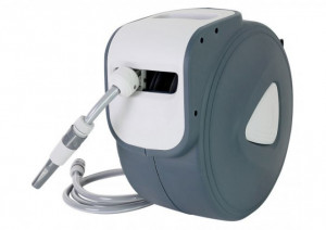 Texas furtun cu tambur, 30m, retractabil, mobil, 1/2", dispozitiv stropit inclus, max 8bar, accesorii fixare