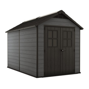 Casuta de gradina gri Keter Newton 7511 cu usa dubla