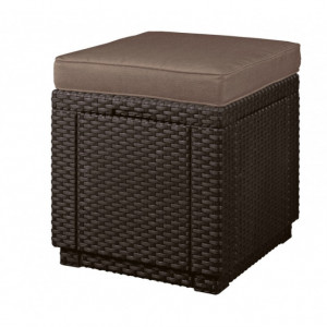 Cutie depozitare gradina patrata maro Keter Cube