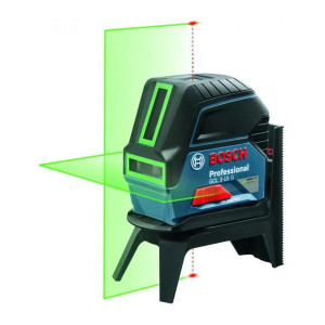 Nivela laser cu puncte si linii, 15m, precizie 0.3 mm/m Bosch GCL 2-15G + RM1