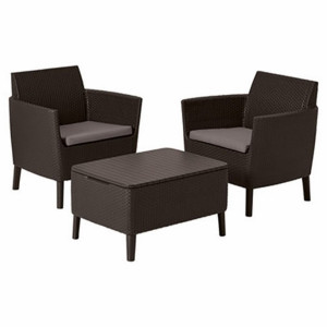 Set mobilier pentru balcon maro Keter Salemo